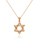 תליון זהב מגן דויד מעוגל - 2.8 גרם