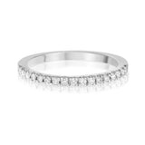 טבעת חצי איטרנטי יהלומים - 0.17 קראט